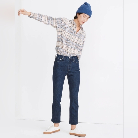 Madewell Slim Demi-Boot High Rise Jeans, Size 26 - Picture 2 of 14